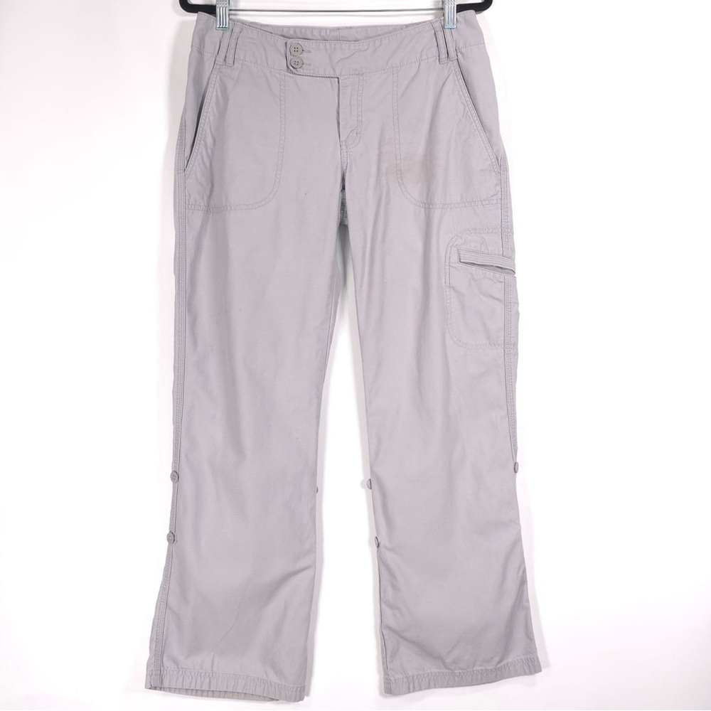 THE‎ NORTH FACE Libra Cargo Pants Women’s 8 Gray Convertible Hiking Roll Up AV2U